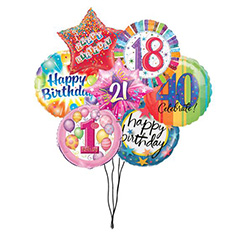  Birthday Balloons and  Bouquets