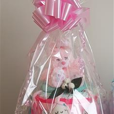 Ronaldo&#39;s New Baby Girls Nappy Cake 