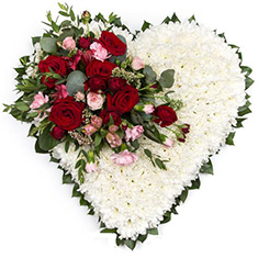 Massed Heart Florist Choice