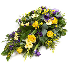 Purple &amp; Gold Teardrop Spray