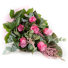 Rose Pink Tied Spray