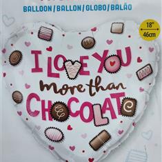 I Love You More Than Chocolate Balloon
