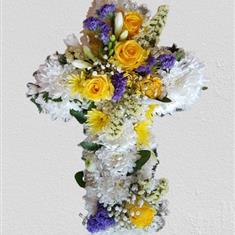 Yellow &amp; White Cross