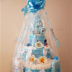 New Baby&#39;s Nappy Cake baby boy