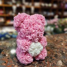 Baby Pink and White Bear 25 cm