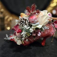 Red Cinderella Shoe with Robin