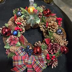 Wreath with Robin 30 cm