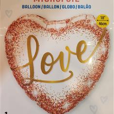 Love Gold Balloon 