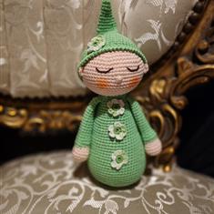 Green &amp; White Baby Boots