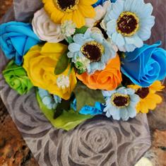 Soap Flowers Blue