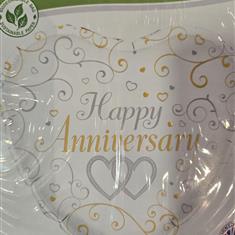 Happy Anniversary Heart Balloon 