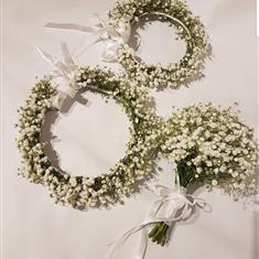 Baby&#39;s Breath Hair Crown