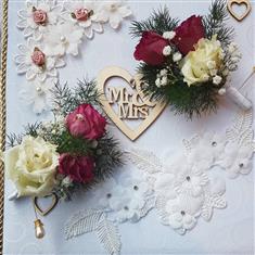 Red and White Buttonhole