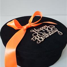Chocolate and Flower Black Surprise Velvet Box 3 sizes