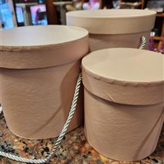 Cream Color chocolate and flower surprise box 3 sizes