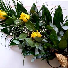 3 Yellow Rose Sheaf 