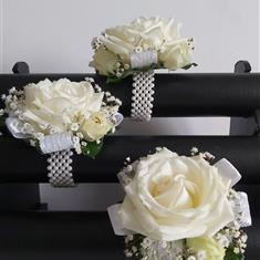 All White Corsage 