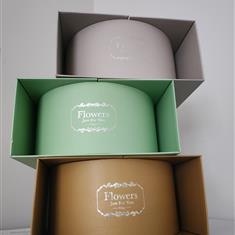 GREEN Floral Surprise Box with chocolates 