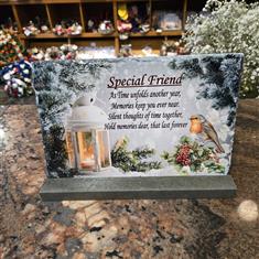 Slate Christmas Plaque Special Friend 
