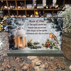 Memorial Plaque Mam and Dad