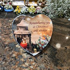 Slate Memorial Heart