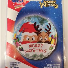 Christmas Santa and Reindeer Balloon 