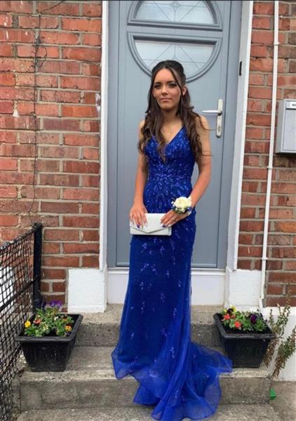 Royal Blue and White Corsage Royal Blue and White Corsage